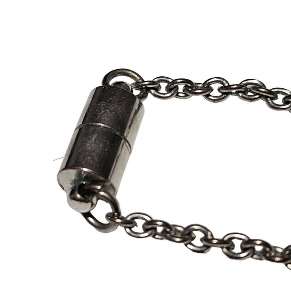 Elegant Faceted Black Silver Beaded Chunky Chain Necklace Fashion Jewelry Women - Picture 7 of 10